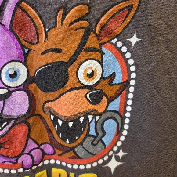 Five Nights at Freddy's FNAF Freddy Fazbear's Pizza Cartoon Graphic Shirt Large - Picture 7 of 11